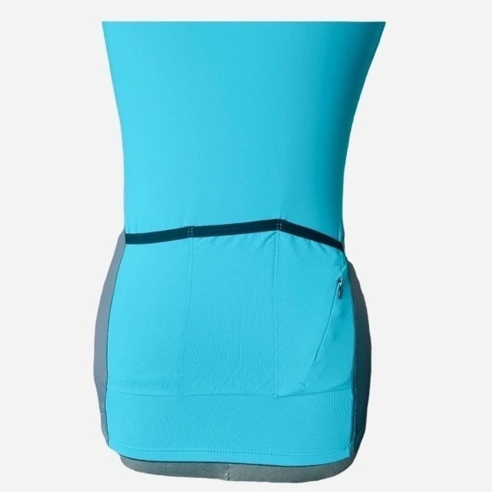 Alii Sport Womens Teal Cycling Jersey M Short Sleeve Zip UV Protection NWT - Picture 8 of 10